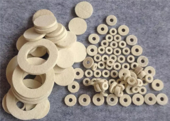 ปะเก็นผ้าสักหลาดขนแกะอุตสาหกรรม PTFE เครื่องซักผ้าแบนเครื่องซักผ้าขนสัตว์สักหลาดซีลน้ำมันขนาดที่กำหนดเอง