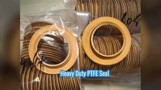 กระบอกไฮดรอลิกเครื่องจักรหนักซีลน้ำมัน PTFE